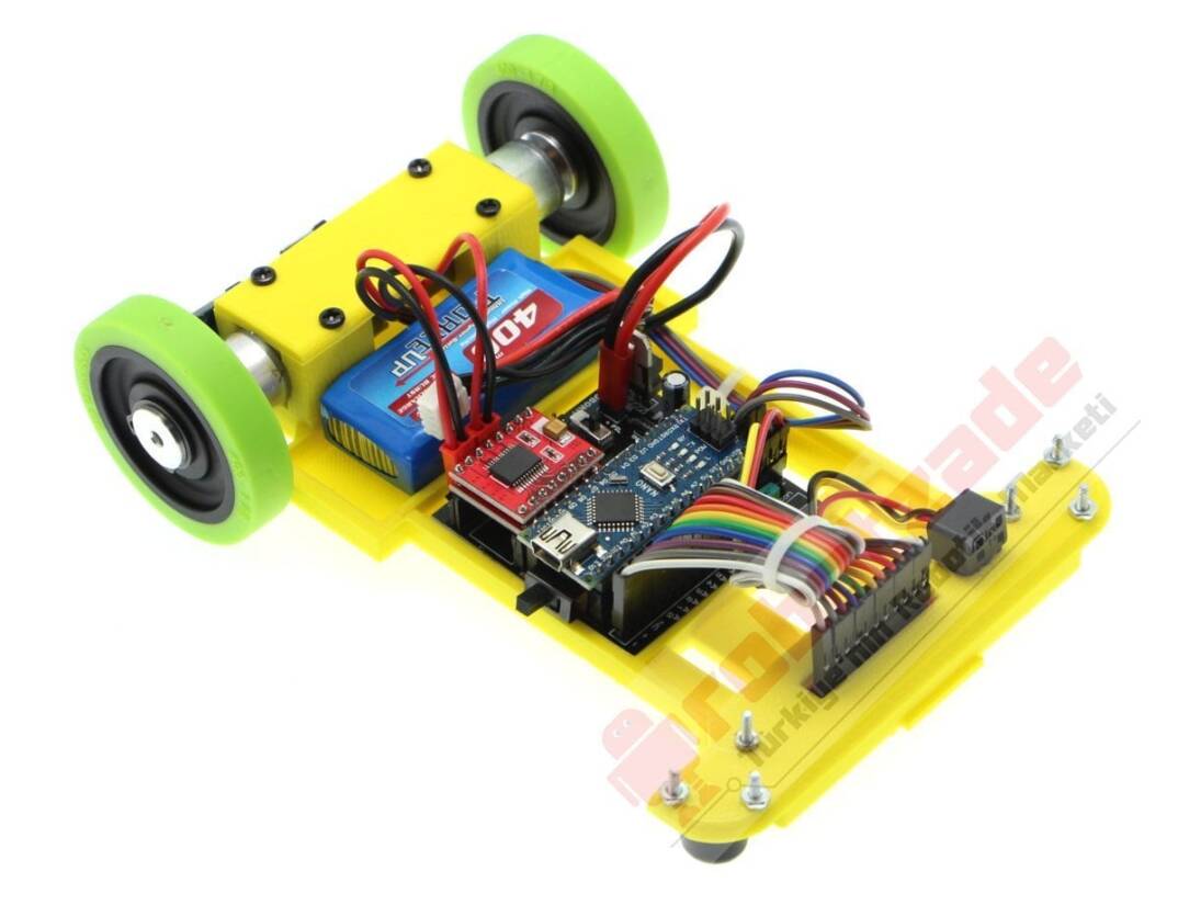 GinBot Sürətli Xətt İzləyən Robot Dəsti Enkoderli - 2