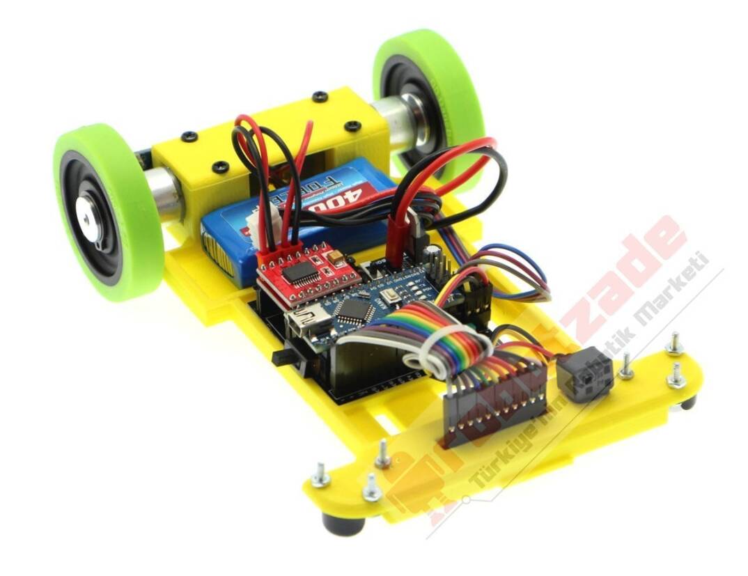 GinBot Sürətli Xətt İzləyən Robot Dəsti Enkoderli - 4