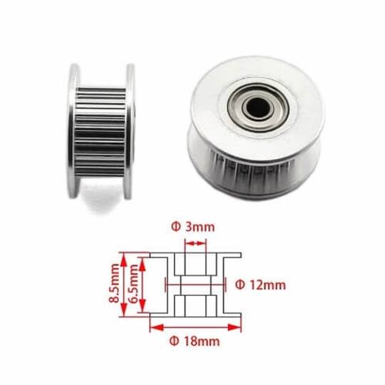 GT2 Qayış Qarşılıq Rulmanlı 20 mm 3 mm 1 Ədəd - 2
