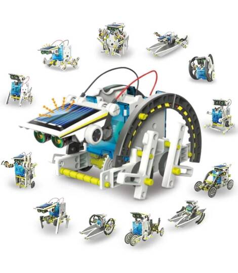 Günəş Enerjili Solar Robot Hazırlama Dəsti İxtiraçı Təcrübə Dəsti 13 in 1 - 2
