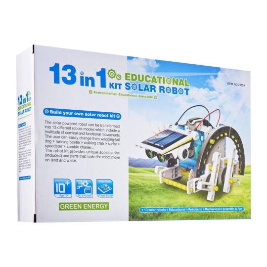 Günəş Enerjili Solar Robot Hazırlama Dəsti İxtiraçı Təcrübə Dəsti 13 in 1 - 3