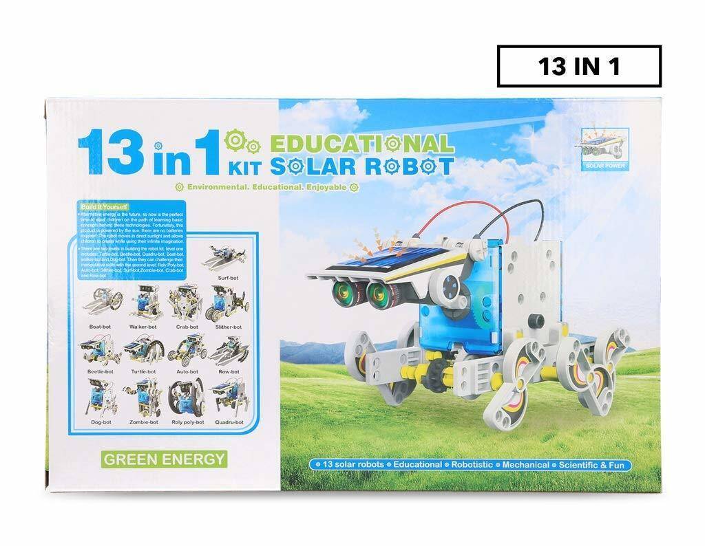 Günəş Enerjili Solar Robot Hazırlama Dəsti İxtiraçı Təcrübə Dəsti 13 in 1 - 4