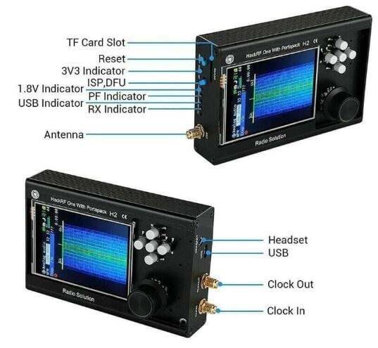 HackRF One PortaPack H2 İnkişaf Kartı - 3