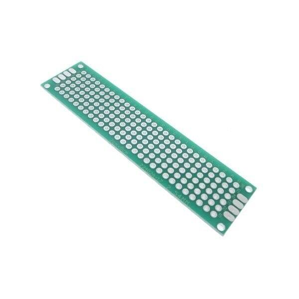 İki Üzlü Deşikli Plata - Pertinax 2x8sm - 1