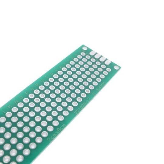 İki Üzlü Deşikli Plata - Pertinax 2x8sm - 4