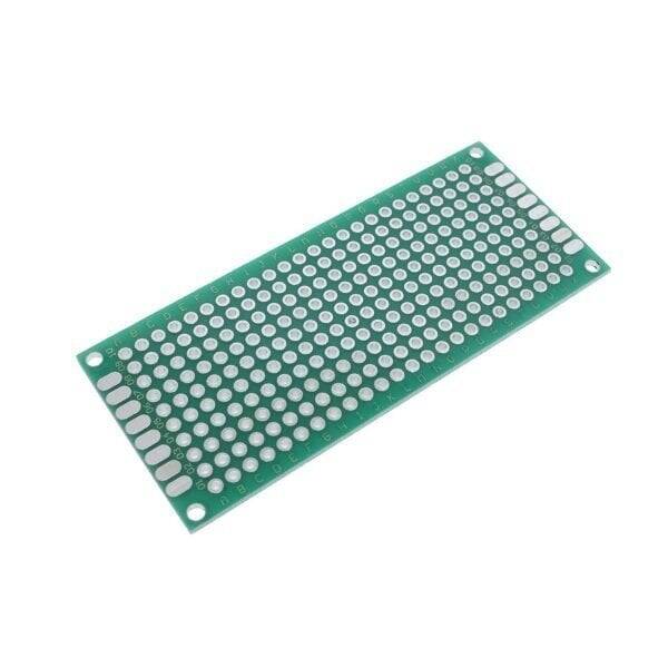 İki Üzlü Deşikli Plata - Pertinax 3x7sm - 3