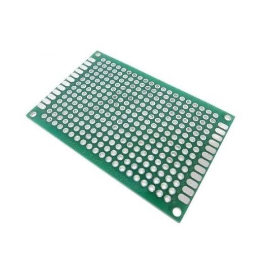 İki Üzlü Deşikli Plata - Pertinax 4x6sm - 3