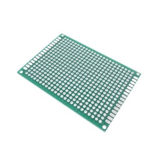 İki Üzlü Deşikli Plata -  Pertinax 5x7sm - 2