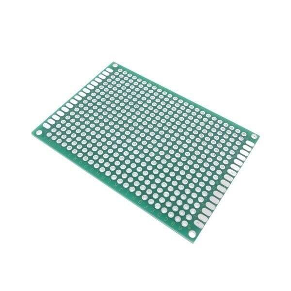 İki Üzlü Deşikli Plata -  Pertinax 5x7sm - 2