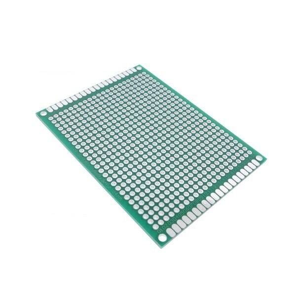 İki Üzlü Deşikli Plata - Pertinax 6x8sm - 1