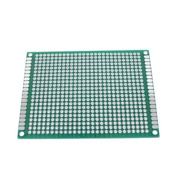 İki Üzlü Deşikli Plata - Pertinax 6x8sm - 2
