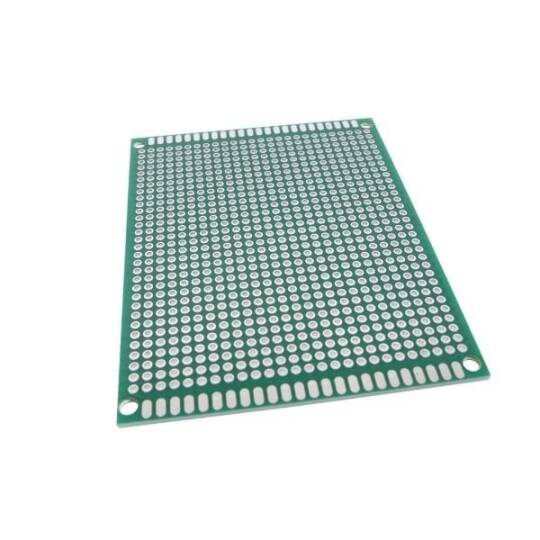 İki Üzlü Deşikli Plata - Pertinax 7x9sm - 2