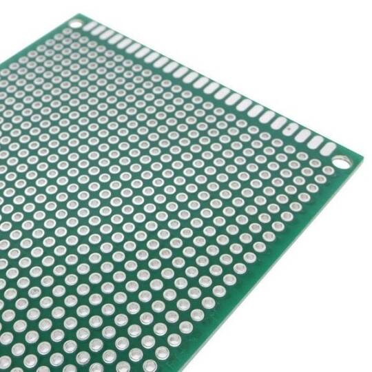 İki Üzlü Deşikli Plata - Pertinax 7x9sm - 3