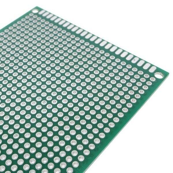 İki Üzlü Deşikli Plata - Pertinax 7x9sm - 3