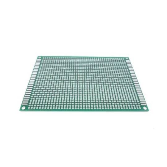 İki Üzlü Deşikli Plata - Pertinax 8x12sm - 2