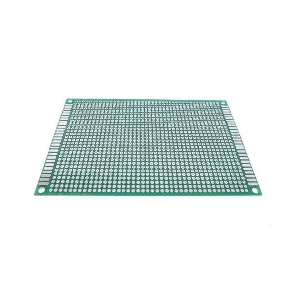 İki Üzlü Deşikli Plata - Pertinax 8x12sm - 2