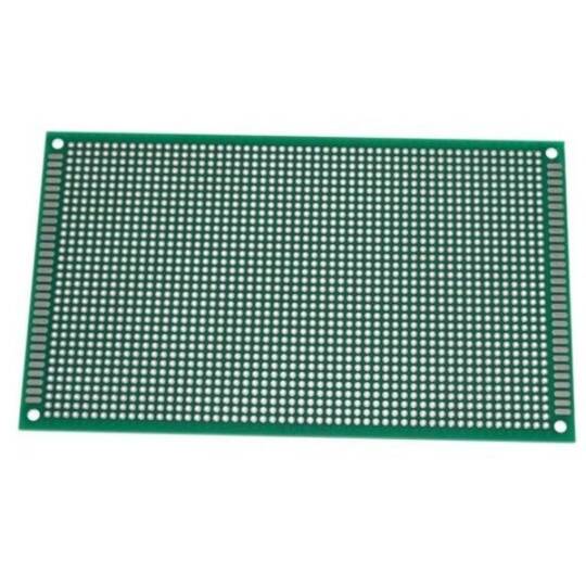 İki Üzlü Deşikli Plata - Pertinax 9x15sm