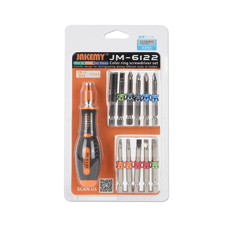 Jakemy Profesional Tornavida Dəsti 12 Hissə JM-6122 - 1