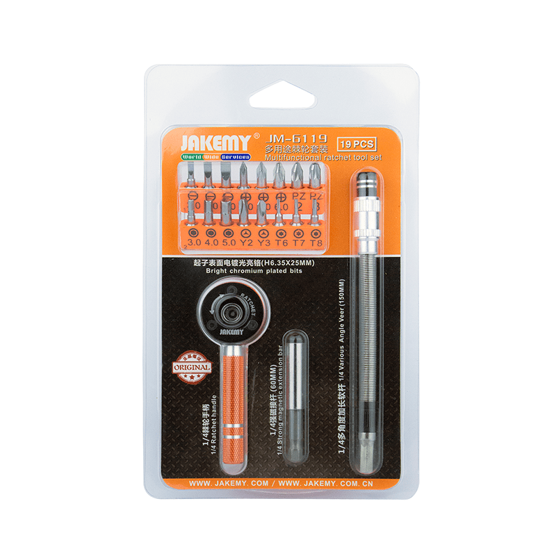 Jakemy Ratchet Sleeve Tornavida Dəsti 19 Hissə JM-6119 - 1