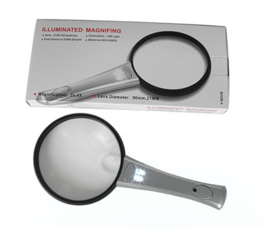 LED İşıqlı Lens Əl Böyüdücü - 2