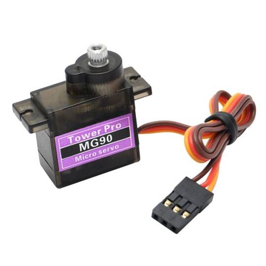 MG90 Servo Motor Metal Dişli - 360 Dərəcə