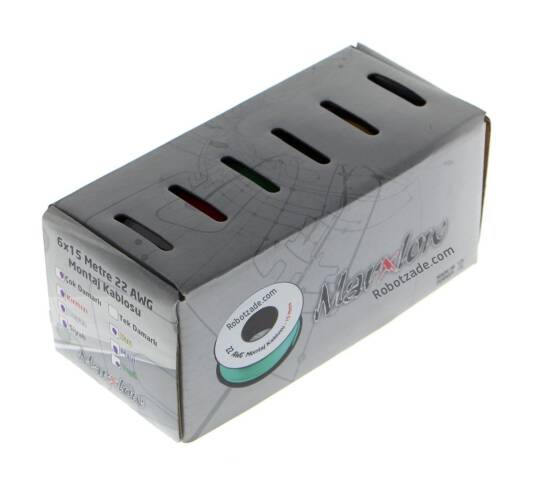 Montaj Kabeli Paketi - 22AWG 6x15m Tək Damarlı - 3