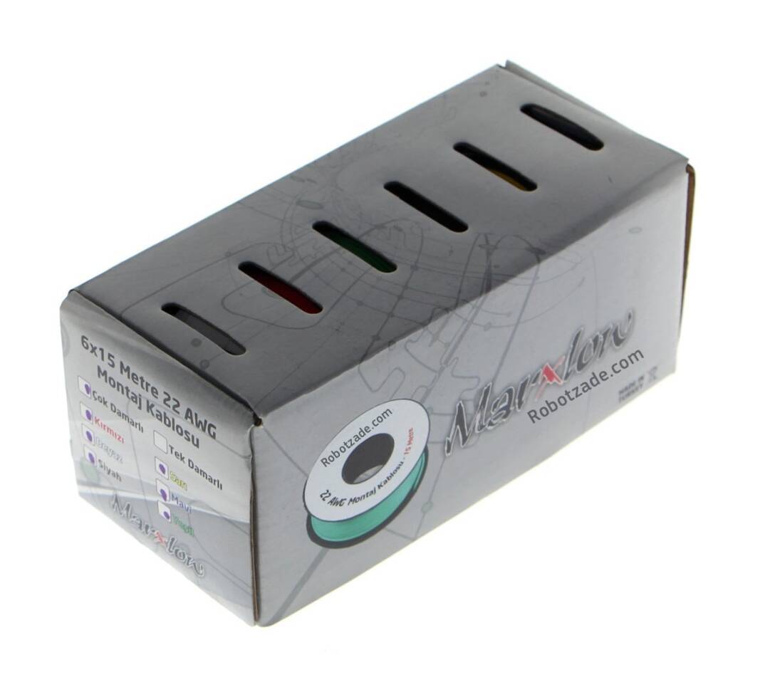 Montaj Kabeli Paketi - 22AWG 6x15m Tək Damarlı - 3