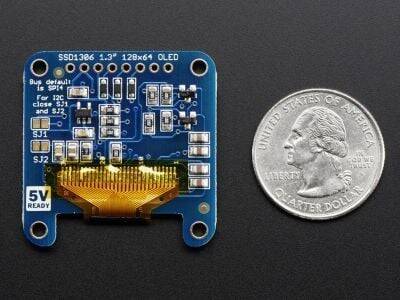 OLED Ağ-Qara 1.3 Ekran Modulu - 2