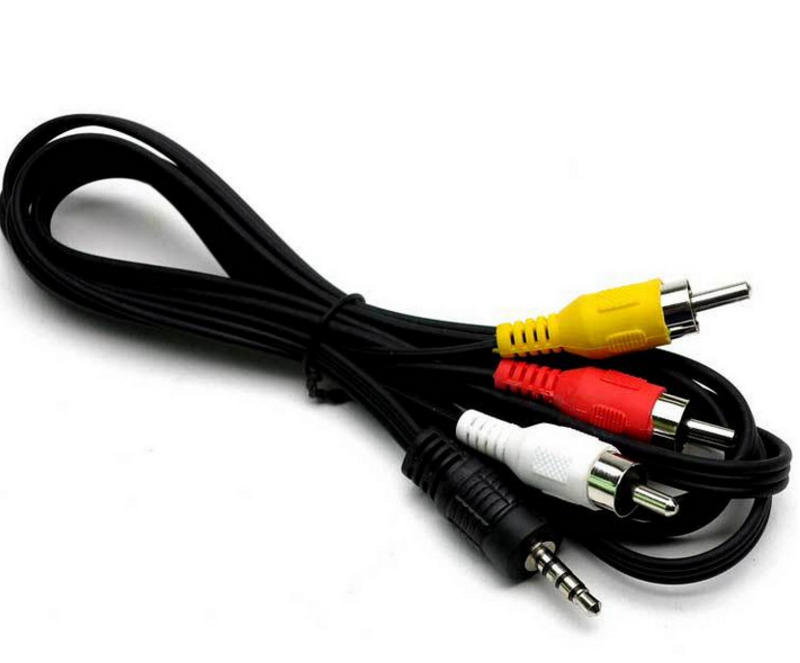 Orange Pi üçün 3.5mmdən 3 RCA Səs və Görüntü Kabeli - 1