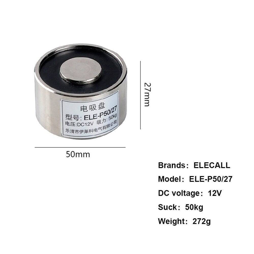 P5027 Elektro Maqnit 12V - 50 kq Tutma Gücü - 2