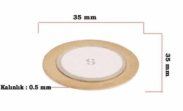 Piezo Disk 35 mm Diametr - 1