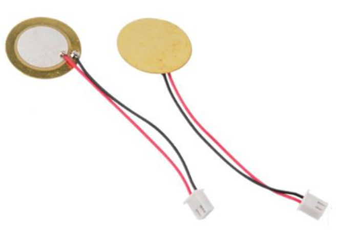 Piezo Disk Sensor 27 mm Diametr - Kabelli və Soketli (PH2.0) - 1
