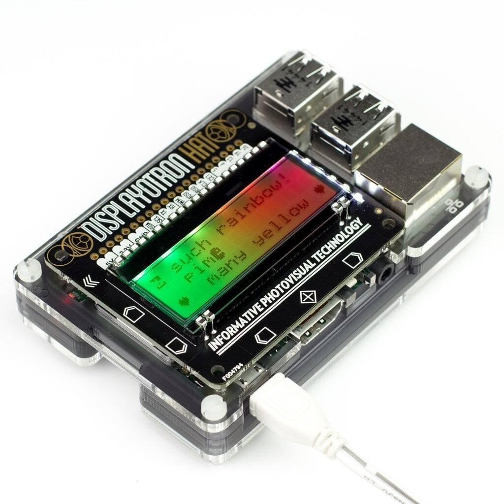 Pimoroni Raspberry Zero 16x3 Xarakter LCD Shield - 1