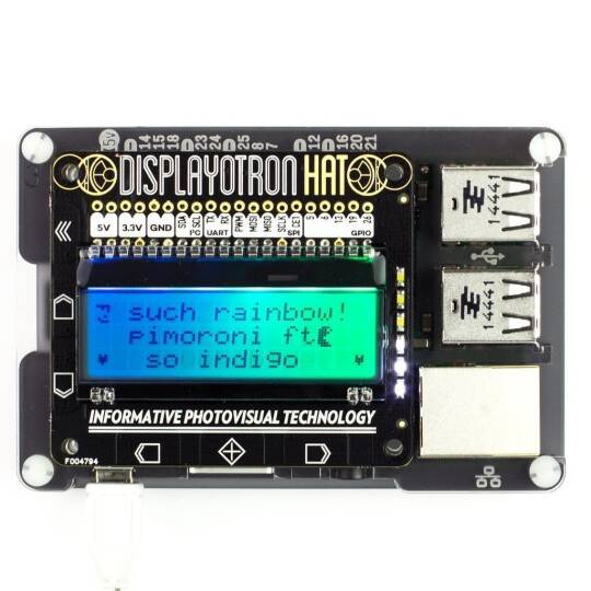 Pimoroni Raspberry Zero 16x3 Xarakter LCD Shield - 2