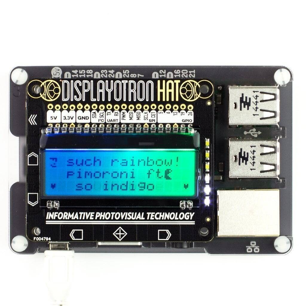 Pimoroni Raspberry Zero 16x3 Xarakter LCD Shield - 2