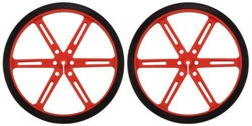 Pololu 70x8mm Təkər Cütü (Qırmızı)