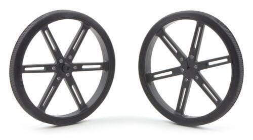 Pololu 80x10mm Təkər Cütü - Qara