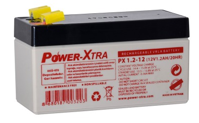 Power-XTRA 12V 1.2 Ah Akkumulyator - 1