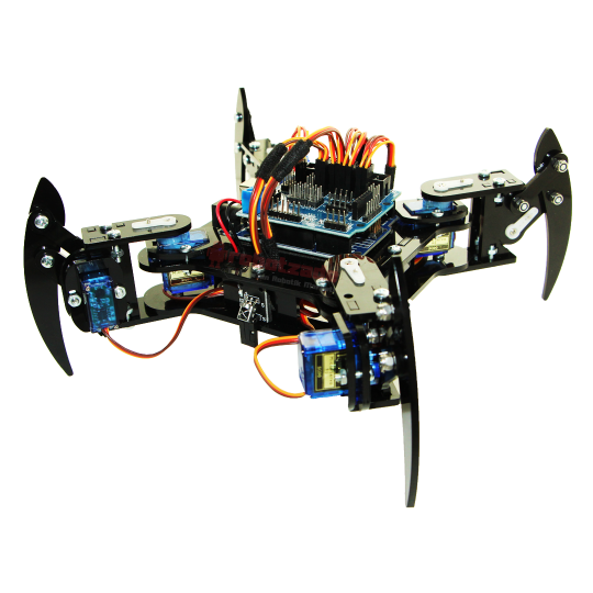 Quadruped (4 Ayaqlı) Hörümcək Robot - Elektronikalı