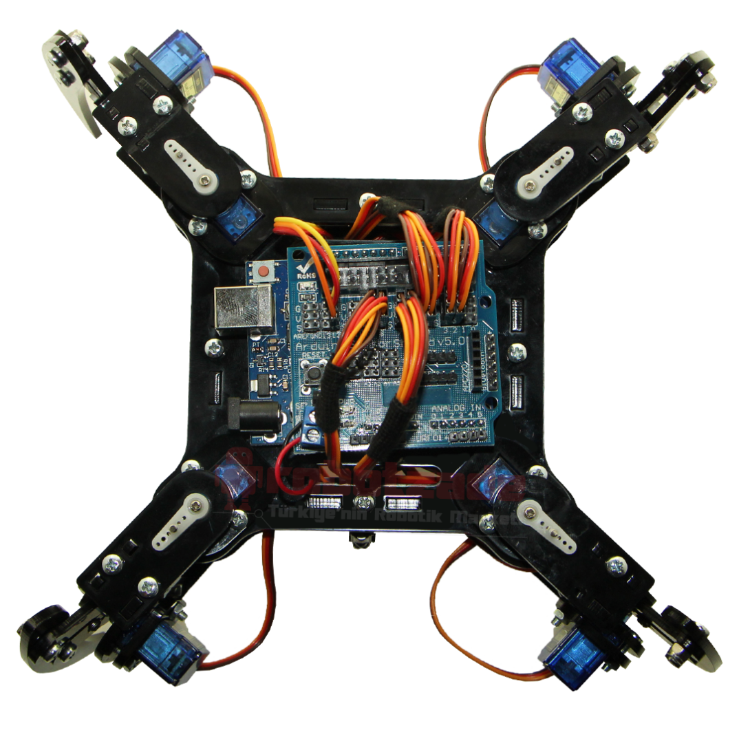 Quadruped (4 Ayaqlı) Hörümcək Robot - Elektronikalı - 4