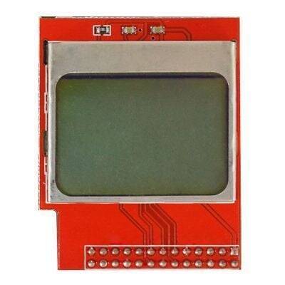 Raspberry Pi 32B+B PCD8544 LCD Shield-CPURAM Görüntü Verən Komponent - 1