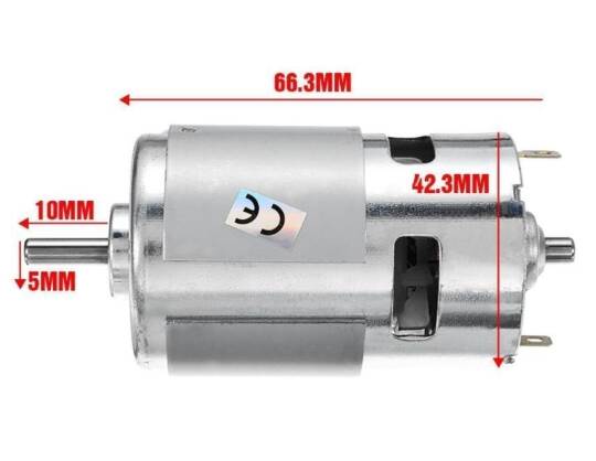 RS775 DC Motor 12V-36V 7500-15000 RPM - 4