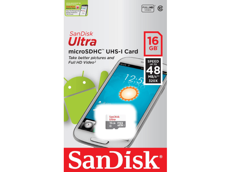 Sandisk 16GB MicroSD 48MB/s Class10 Yaddaş Kartı - 3