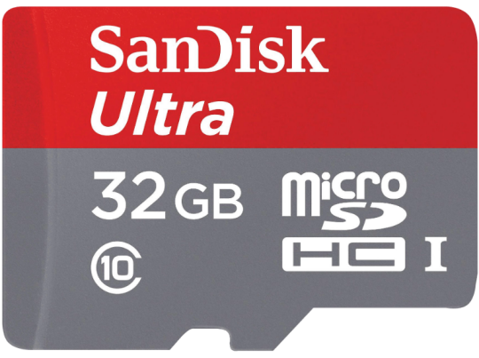 SanDisk 32GB microSDHC Yaddaş Kartı Class10 - 80MB/sn Oxuma Sürəti - Kart Adaptorlu