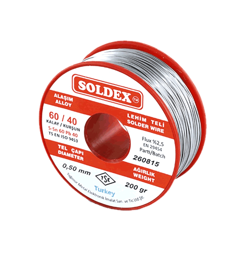 Soldex Lehim Teli - 0.5 mm 200 qram - 1