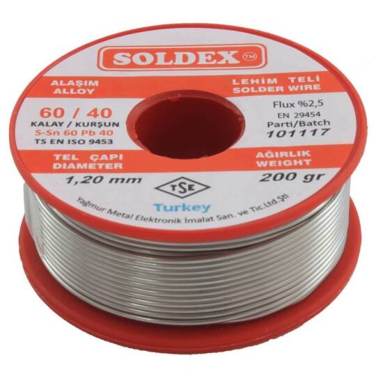 Soldex Lehim Teli - 1.2 mm 200 qram