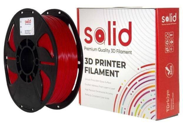 Solid Filament ABS 1.75mm Qırmızı - 1 kq - 2
