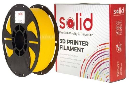 Solid Filament ABS 1.75mm Sarı - 1 kq - 2