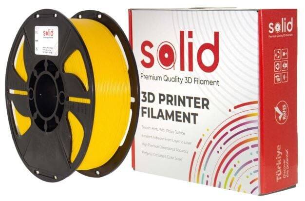 Solid Filament ABS 1.75mm Sarı - 1 kq - 2
