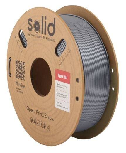 Solid Filament Hyper PLA+ Gümüş - 1 kq - 1